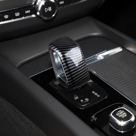 Gear Shift Knob Head Cover Trim Carbon Fiber ABS For Volvo XC90 XC60 XC40 S90