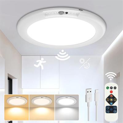 Bewegungssensor Drahtlose LED-Deckenleuchten Dimmbar Mit Fernbedienung Timer Wiederaufladbare Deckenlampe Für Schlafzimmer Flur