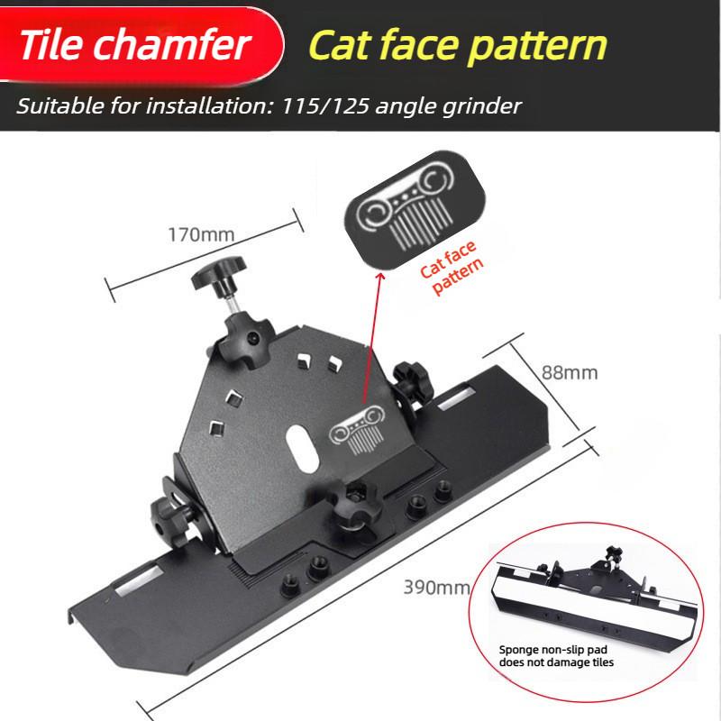 45 Degree Angle Grinder Multifunctional Oblique Trimming Chamfer Bracket Cutting Tool Angle Ceramic Tile Chamfering Machine