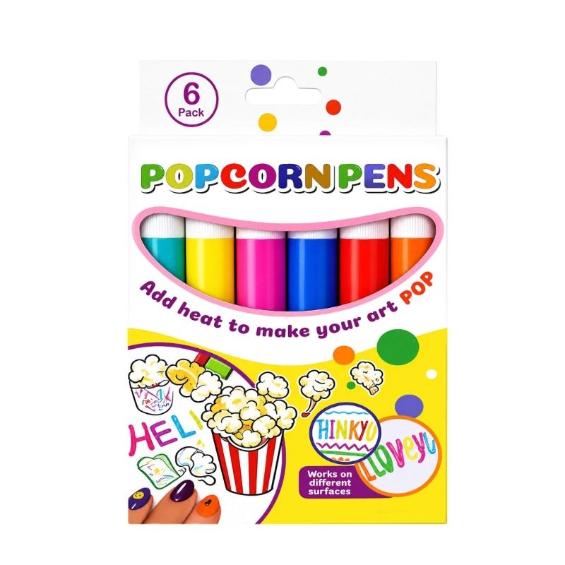 3D Bubble Craft Pen Puff Paint Pen for DIY Crafts and Card Decoration, Bubble Effect Puff Pen for Creative Projects