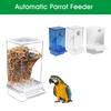 1pc Vogel Käfig Feeder Automatische Papagei Samen Feeder Acryl Mit Container Lebensmittel Transparent Käfig Zubehör Barsch Samen R2n4