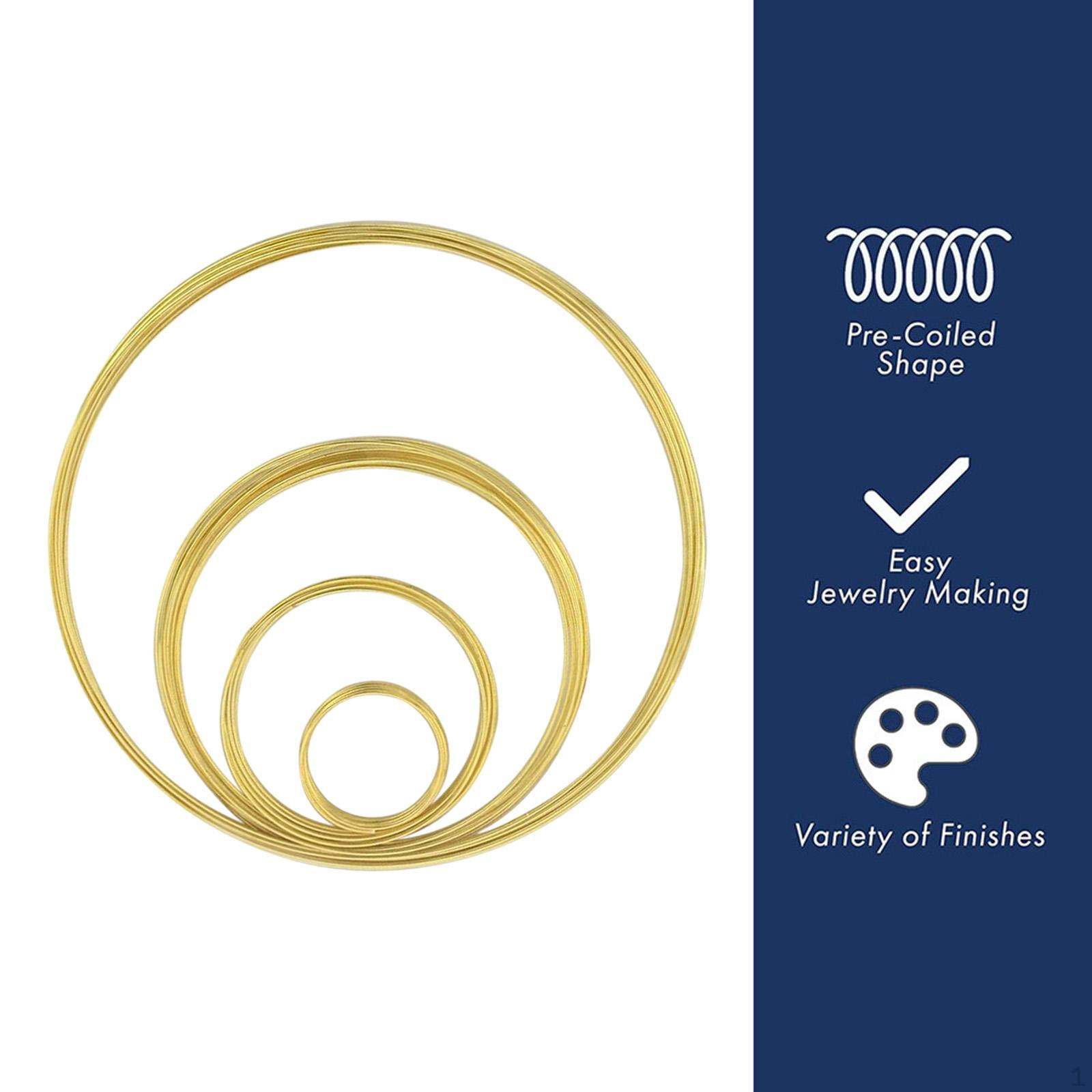 Проволока с эффектом памяти, бисером, несколько петель, тонкий прочный ювелирный металл для браслета ручной работы золотой