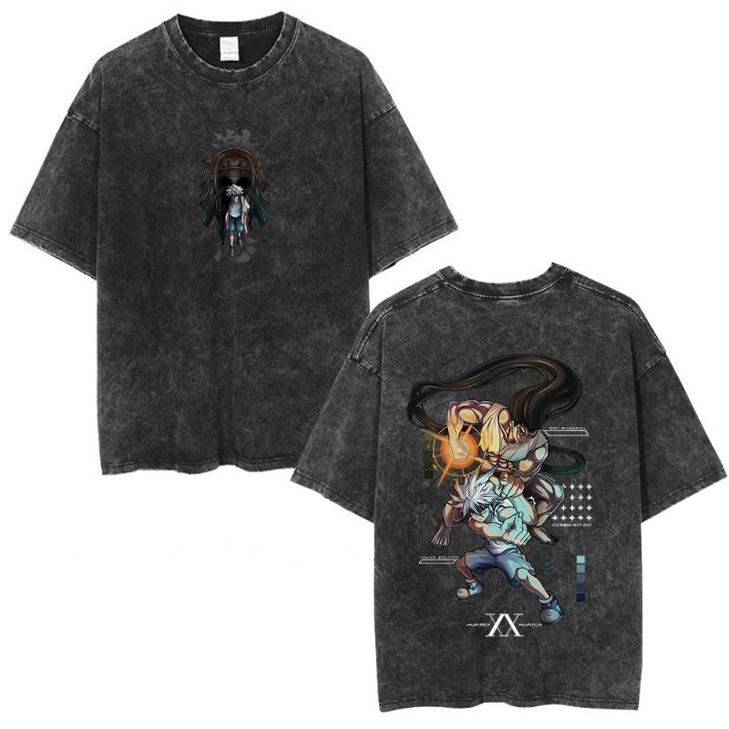 Kingdom hearts Maglietta Lavata 2026 Nuovo Modello personalità Vestiti camicia Abbigliamento per tutto l'anno Streetwear Alla moda Vintage Traspirante