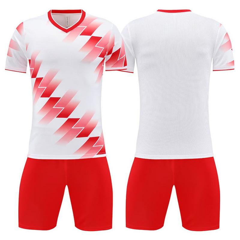 Football Suit Men'S Children'S Adult Student Game Training Kit Short Sleeve Sports Printed Jerseys Summer Women'S