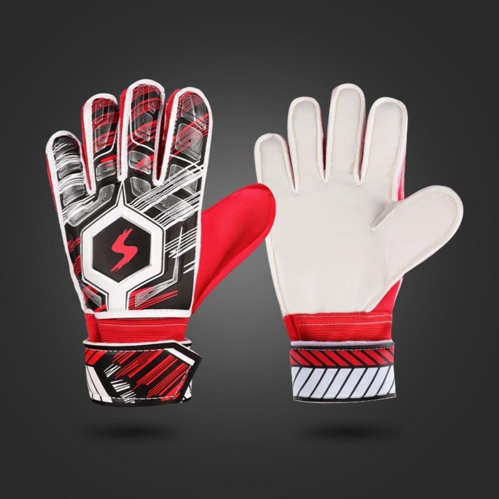 Breathable Football Goalkeeper Gloves Strong Grips Kids Goalkeeper Gloves  Sports Training
