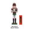 Wooden Nutcracker Soldier Figurine Christmas Decor Tabletop Ornament Home Office Display Gift