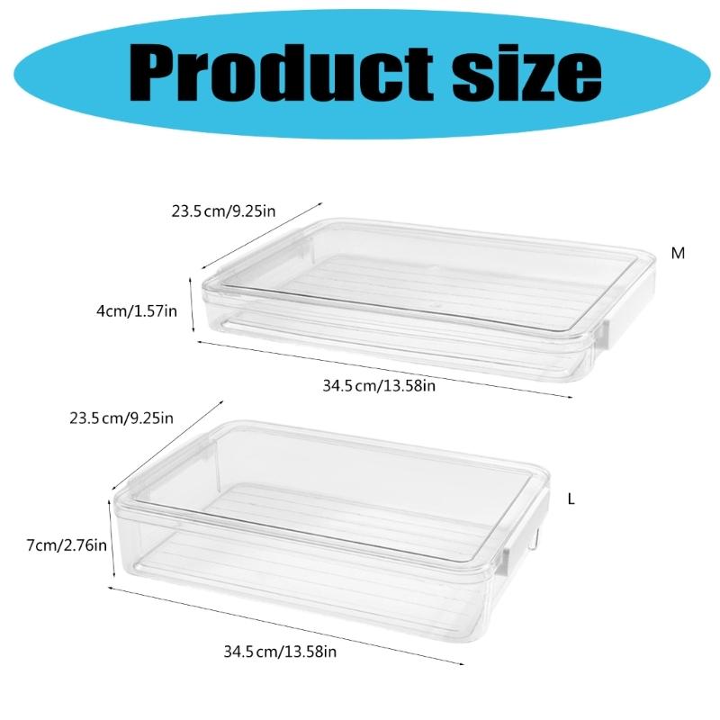 Clear Document Organizers Containers Stackable File Storage Box Filing Box Paper Storage Box Portable File Organizers