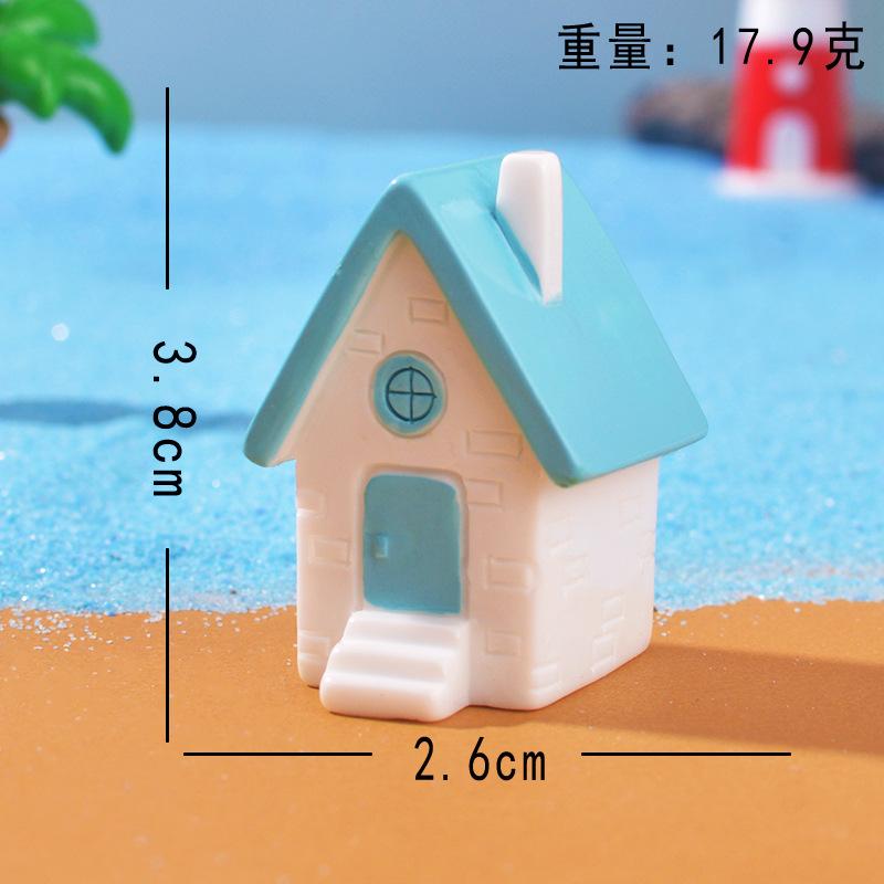 Resin Lighthouse Beach Figurine, Micro Landscape Ornament for Aquarium Decor, DIY Fish Tank Terrarium Accessory