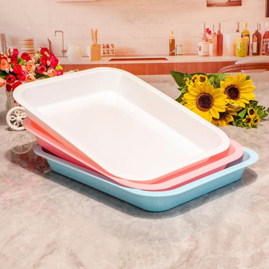 5Pcs Storage Trays Vibrant Color Easy To Clean Stackable Multipurpose Space-Saving Design Reusable Paint Trays