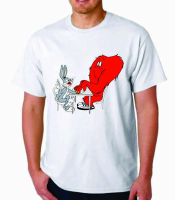 GOSSAMER AND BUGS BUNNY T-SHIRT CULT CLASSIC HD GRAPHIC MOVIE TV CARTOON Unisex T-Shirt