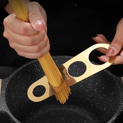Stainless Steel Spaghetti Measurer Pasta Noodle Measure Cook Kitchen Cake Ruler Tapeline Free Measuring Kitchen Tools Gadgets