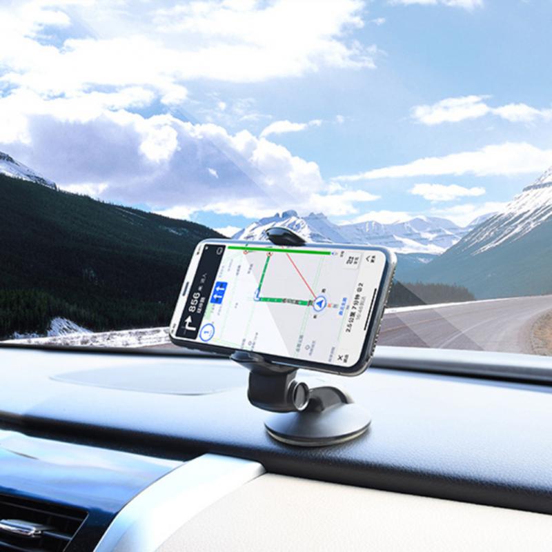 

Universal Car Phone Bracke Silicone Automatic Lock Instrument Panel Windshield Suction Cup Cell Stand Support Holder Mount
