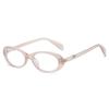 New small frame oval sunglasses, European and American fashion personalized diamond-encrusted pearl sunglasses for men and women
