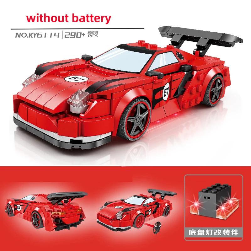 City Speed Champion Sports Car Building Blocks Technique Car Carro Rennau Voiture Vehicle MOC Educational Construction Toys