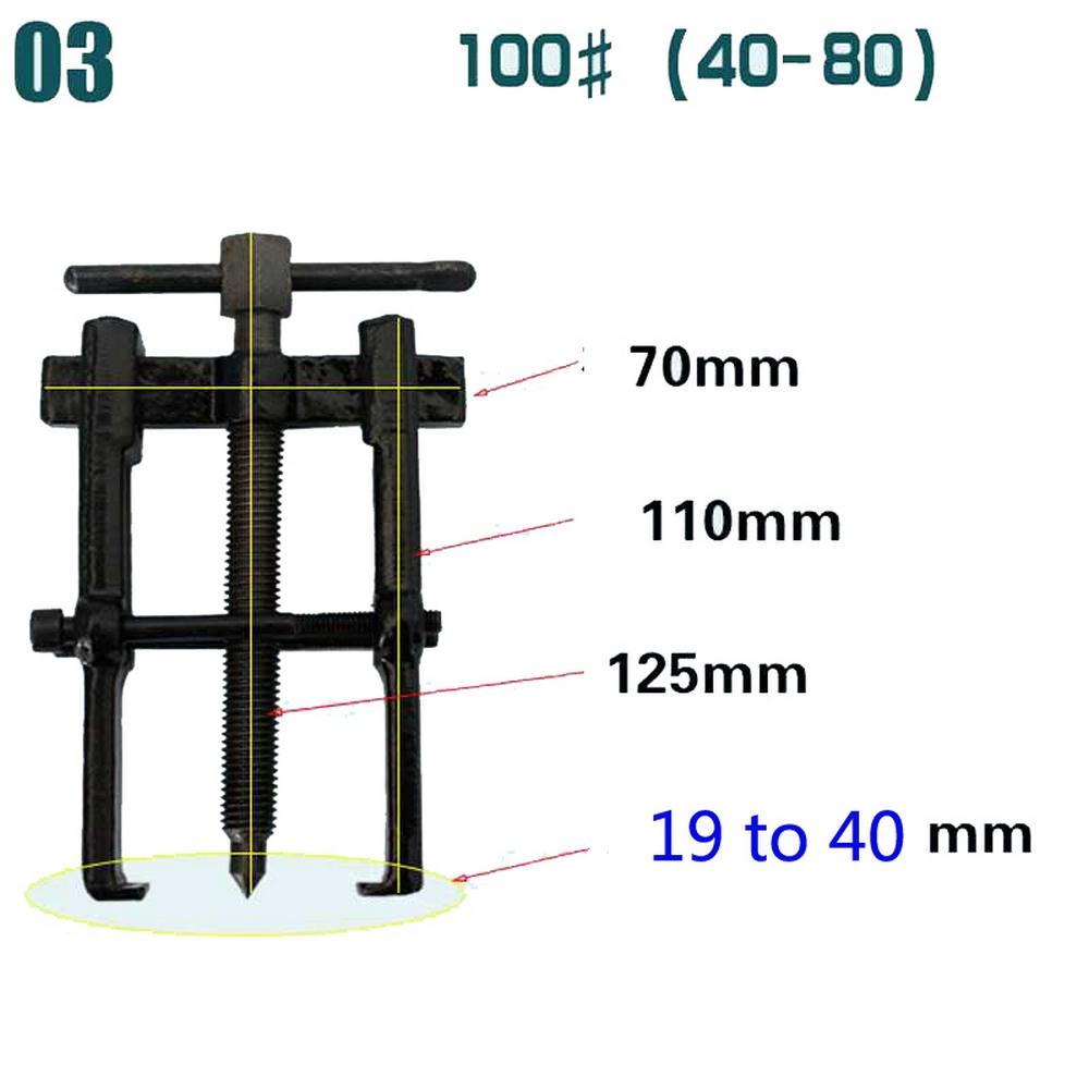 Two Jaw Twin Legs Bearing Gear Puller Remover Hand Tool Removal Kit Durable Bearing Puller Repair Tool