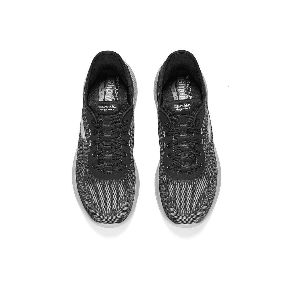 Skechers Go Walk Wygodne Wszechstronne Trwałe Sprężyste Buty Codzienne Buty Męskie Czarne Szare 216314C-BKGY