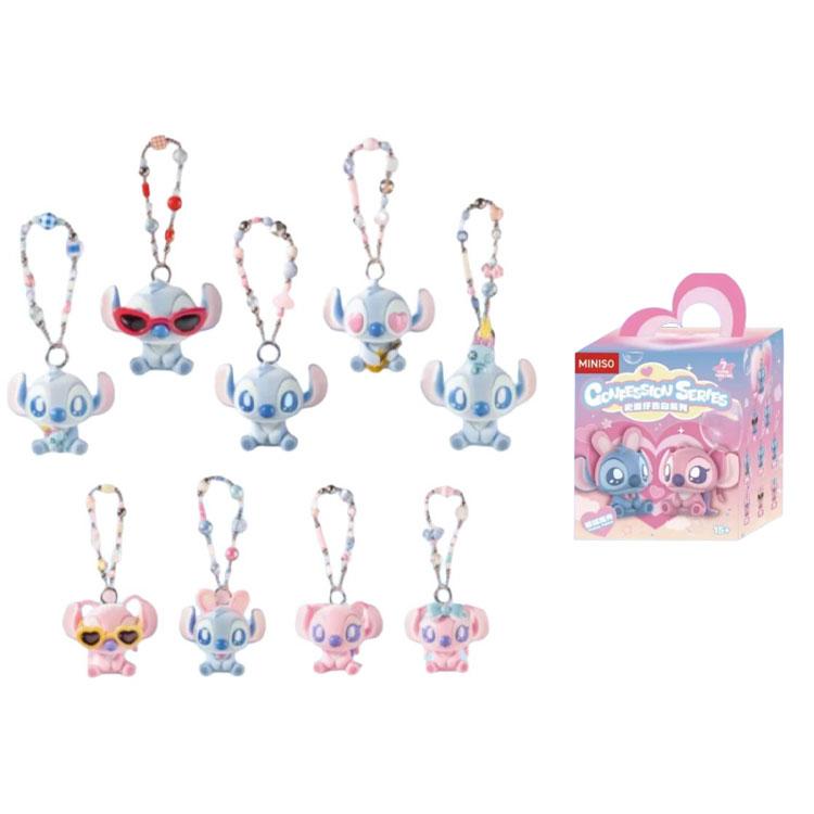 

MINISO Колекція зізнань у коханні Стіча Підвіска з флоку Таємничі скриньки Окрема таємнича скринька/Повна скринька 8 шт. Лялька