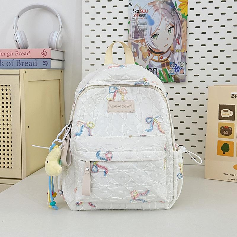 Ins Sweet Bow Less Heart Shopping Candy Color High Value Children's Small Backpack