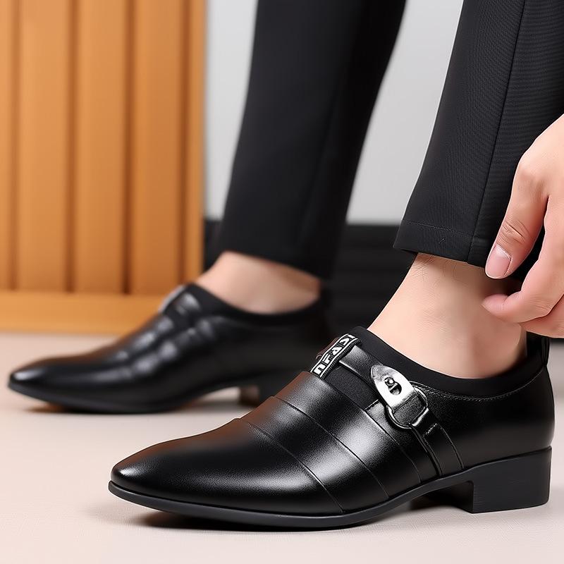 Men Business Formal Leather Shoes Men's Leather Shoes Large Size 48