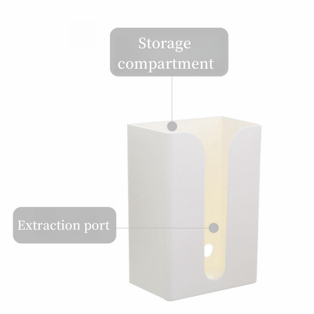 Wall Mounted Tissue Box Waterproof Self Adhesive Napkin Holder Home Disposable Gloves Storage Box Kitchen Paper Organizer Case
