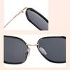 Women Trendy Sun Glasses Polarized Oversized Geometric Sunglasses UV400 Protection Lens TR Metal Frame for Men Women
