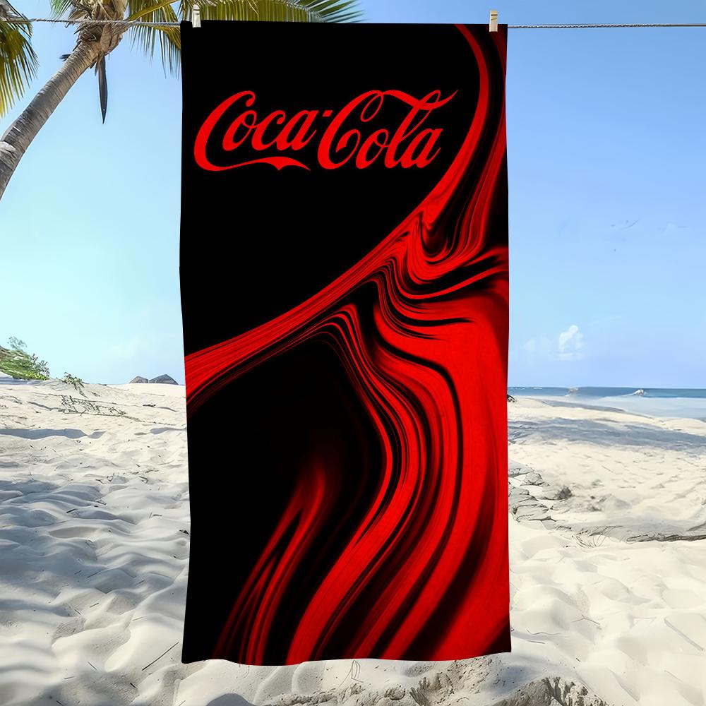 Mode C-CocaS C-Cola-S Kunst Handtuch Strand Übergröße Weich Ultra Saugfähig Schnell Trocknend Groß Pool Reise Camping Badezimmer