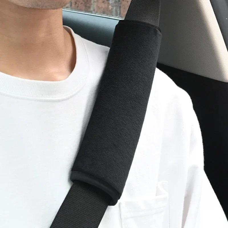 Car Seat Belt, Adjustable Short Fleece Shoulder Strap Cover, Car Shoulder Guard Pad, Car Accessories