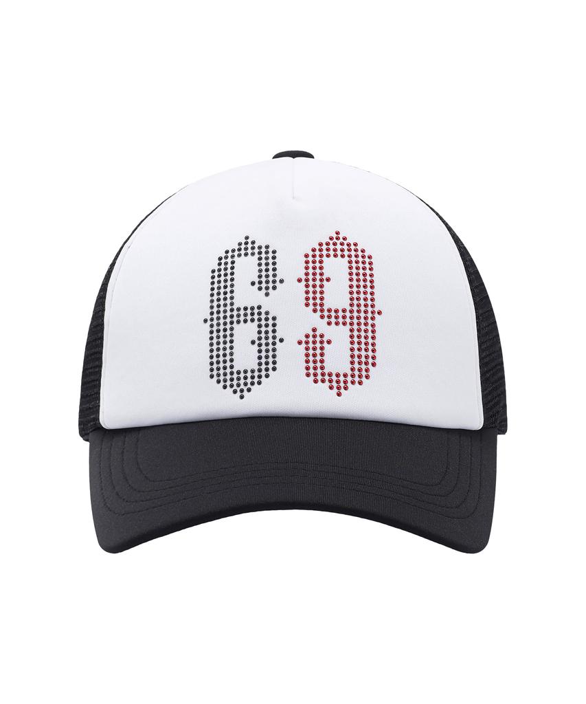 THEVINYLHOUSE Mesh Two Tone Ball Cap White