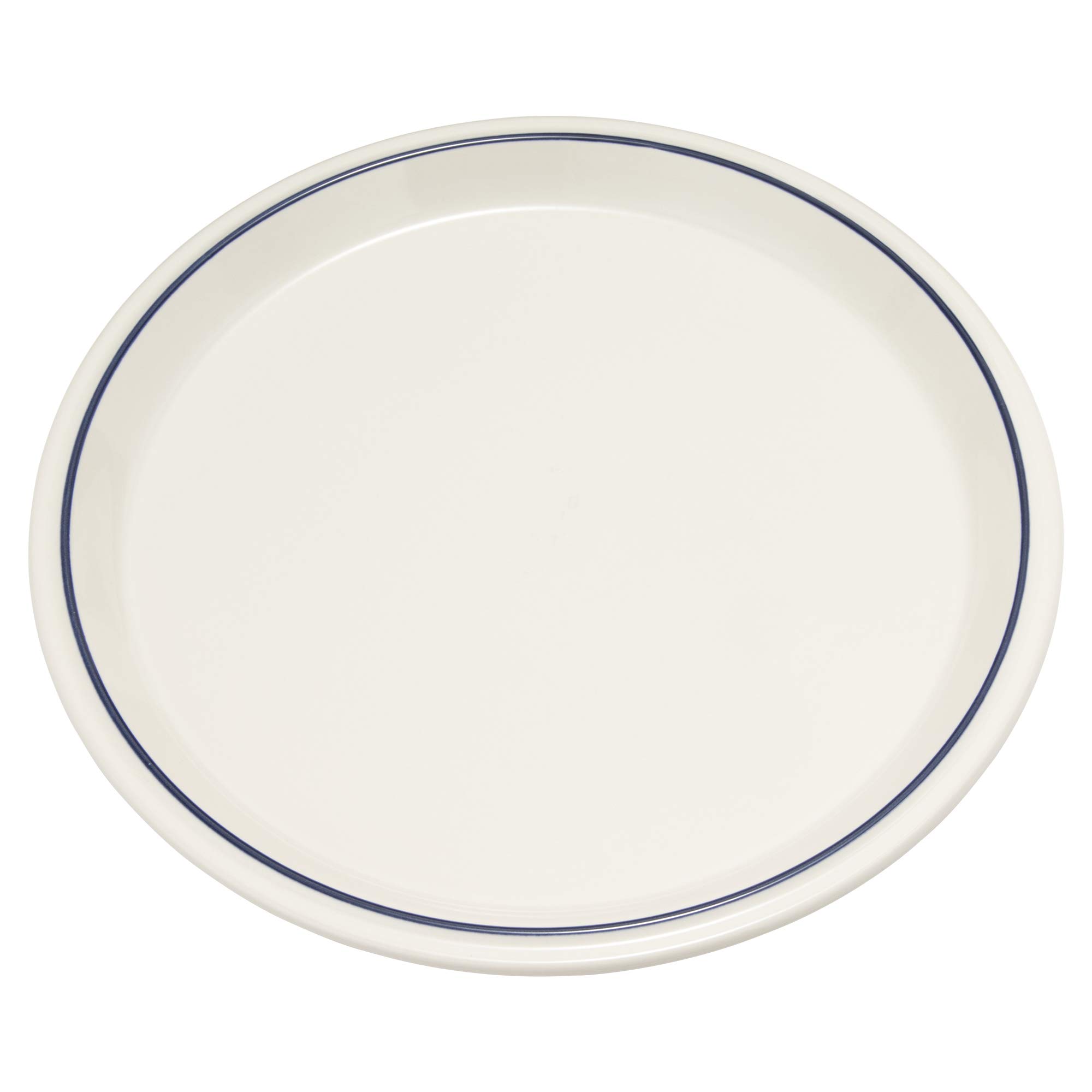 

MIKASA Concord Blue Line Plate, Diameter 27.4cm x Height 2.5cm, Microwave, Dishwasher, and Oven Safe, T-783634