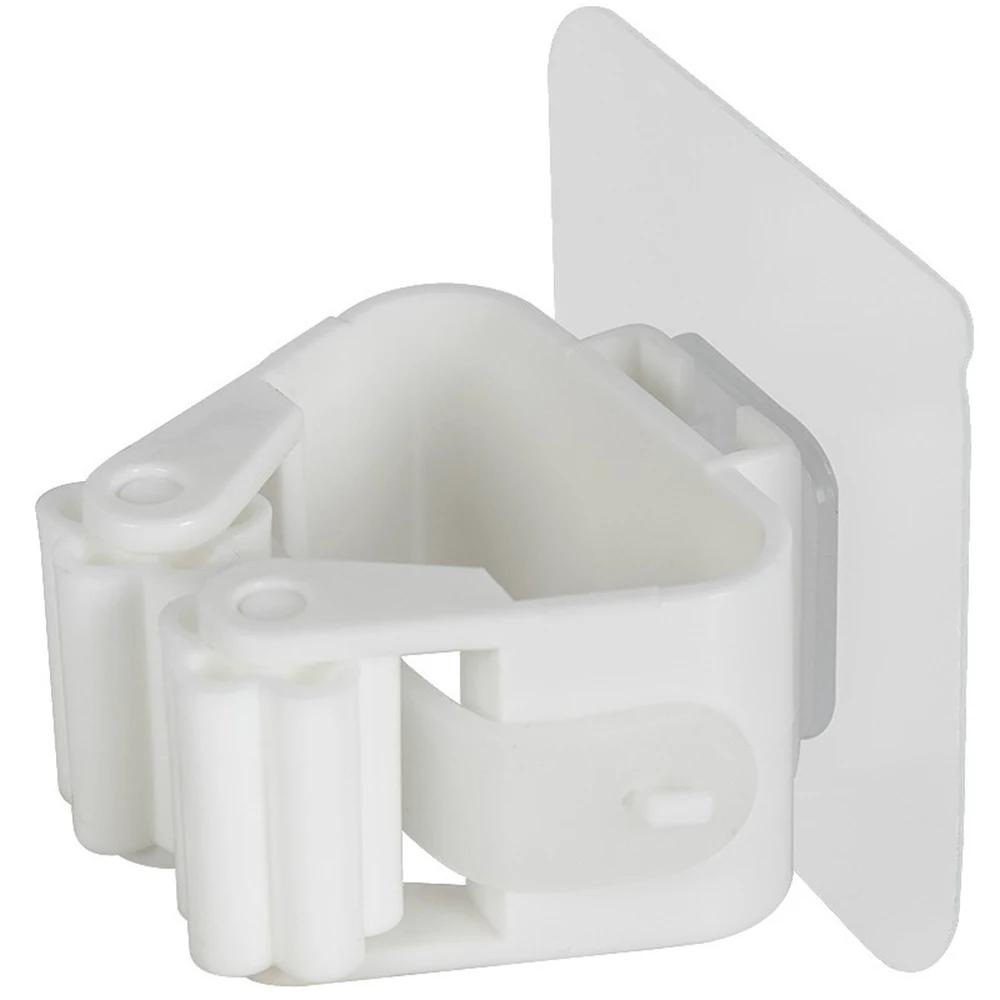 2pcs Home Storage Rack Wall Mounted Bathroom Mop Hook Umbrella Stand Broom Storage Rack Waterproof Brush Broom Hanger
