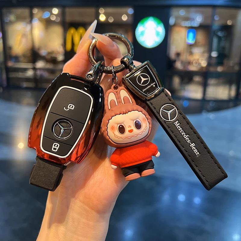 Car Samrt Key Fob Case Cover For Mercedes Benz A B C E S G Class W204 W205 W212 W213 W176 W177 GLC CLA AMG Accessories DZ0