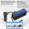 Quick Charge Multifunctional Car Digital Display Vehicle Charger Fast Charging Cable Auto Charger Adapter USB Fast Charging Universal QC3.0+PD TypeC