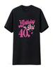 40th Birthday Girl Crown 40 Years Old Bday T Shirt Vintage Washed Streetwear Comfortable Breathable Fashion Unisex