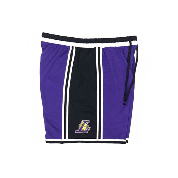 Nike Los Angeles Lakers Breathable Mid-Rise Basketball Shorts with Drawstring Men Bottoms Blue DB0660-504