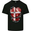Gym Danish Flag Ripped Muscles Denmark Unisexs Light Cotton TShirt