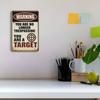 "You Are No Longer Trespassing..." Warning Metal Sign, 12x8 Inch.