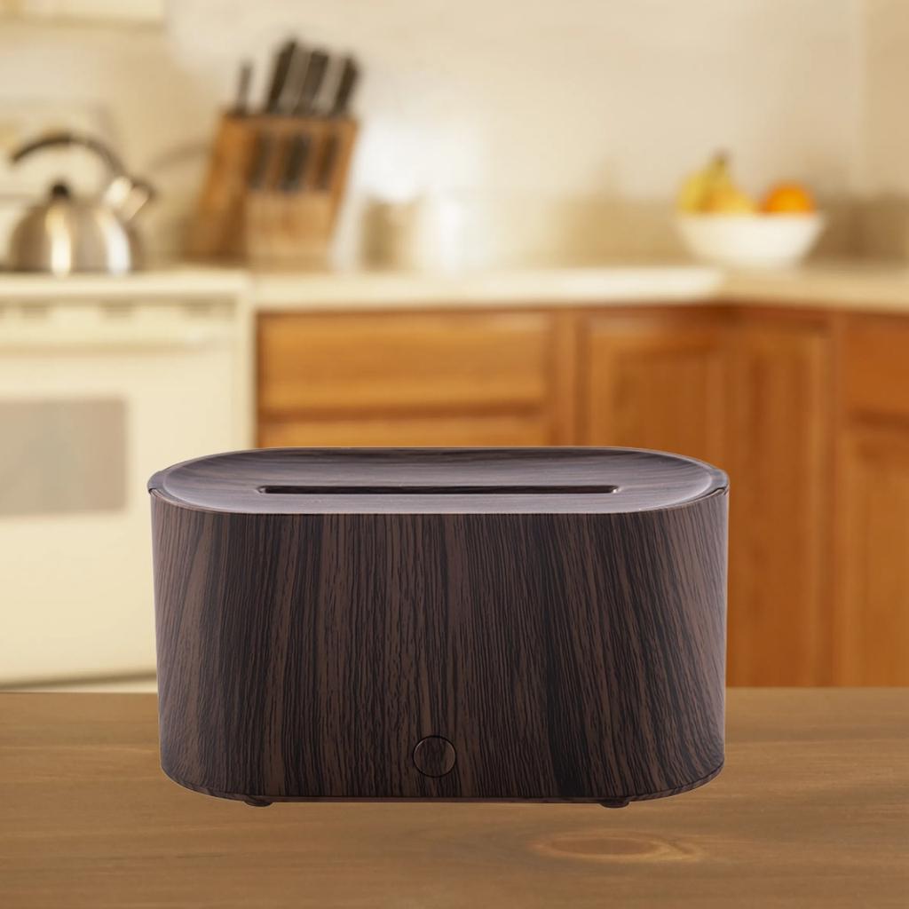 Simulated Seven-color Gradient Creative Home Ultrasonic Aromatherapy Machine Minimalist Flame Humidifier Type-C
