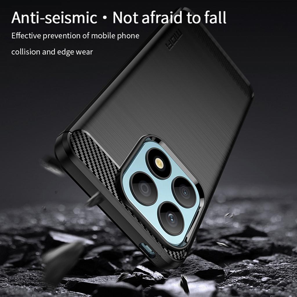 MOFI JK TPU Series-1 Protective Case for Honor X8a 4G TPU Cover Carbon Fiber Brushed Phone Shell