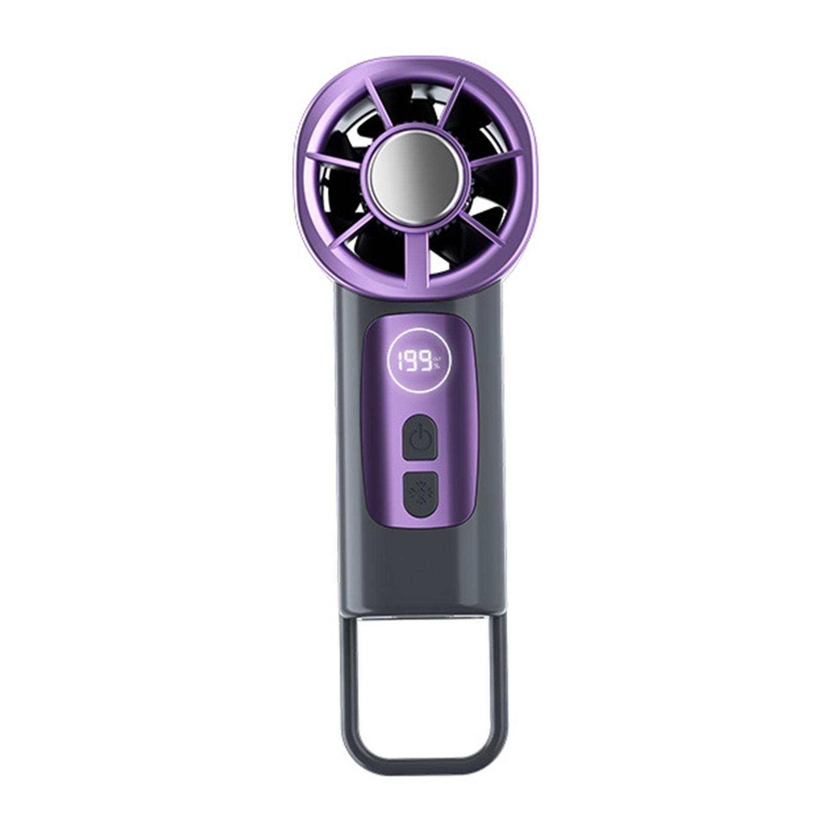 

Rechargeable Personal Fan with Cooling Plate Portable Cooler Fan 199 Stepless Speeds for Travel Outdoor Office Women Men Gifts сірий
