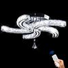 Modern K9 Crystal Led Ceiling Light Indoor Luxury Chandelier Windmill Designed Dining Room Plafon Living Room Decor Lamp Lustre