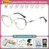 CLLOIO Fashion New Geometric Design Anti-blue Light Reading Glasses Women Can Be Myopia Customized Prescription Computer Eyeware