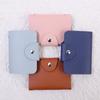 Nouveau Porte-Cartes pour Embouts à 24 Emplacements Sac Simple Couleur Unie Pochette pour Femmes Hommes Organisateur de Cartes de Crédit ID Portefeuille Porte-Cartes en Cuir