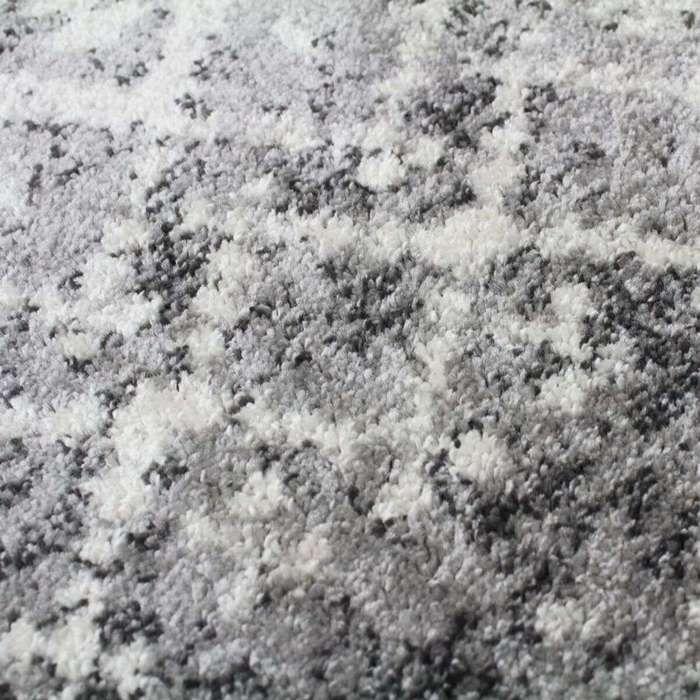 Tapis esprit scandinave à motifs ethniques gris foncé 120x170