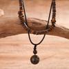 2 Piece Necklace Jewelry Set Handmade Tigereye Stone Coconut Shell Wood Beads Unisex Bohemian For Theme Event
