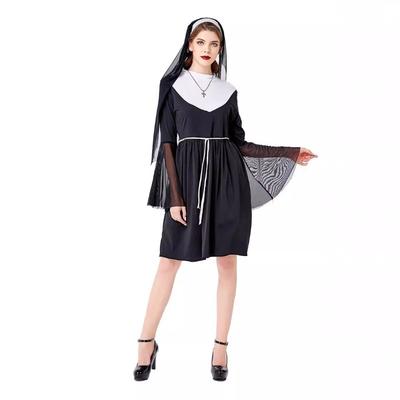 Halloween Nun Priest Priest Costume Maria Dress Adult Women's Stage Costume