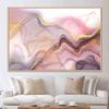 Abstract Pink Gold Porple Marble Poster Prints For Living Room Contemporary Home Decor Nordic Modern Canvas Painting Wall Art (with Frame)