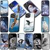 Phone Cover for Apple iPhone 13 12 Mini XS 11 Pro Max 7 8 Plus XR SE 2022 2020 SE3 Case Owl Bird Bald Eagle Casing