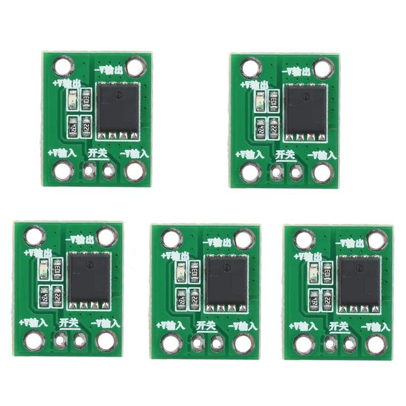

ABUO-High Power MOS Trigger Switch Driver Module 5PCS 50A 5-26V Field Effect Tube PWM Regulated Electronic Switch Control зелений