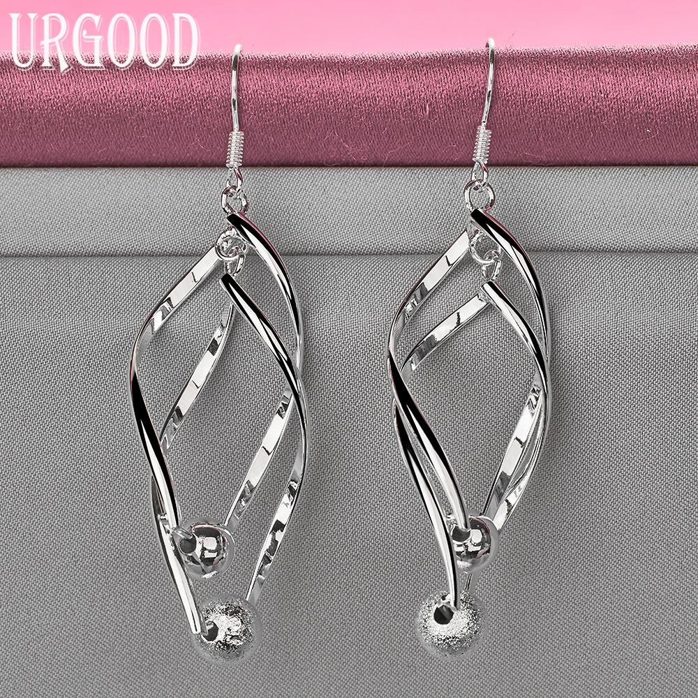 925 Sterling Silver Wedding Jewelry Fashion Pierced Earrings