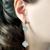 Silver Earrings with Natural Mother-of-pearl (2130352)